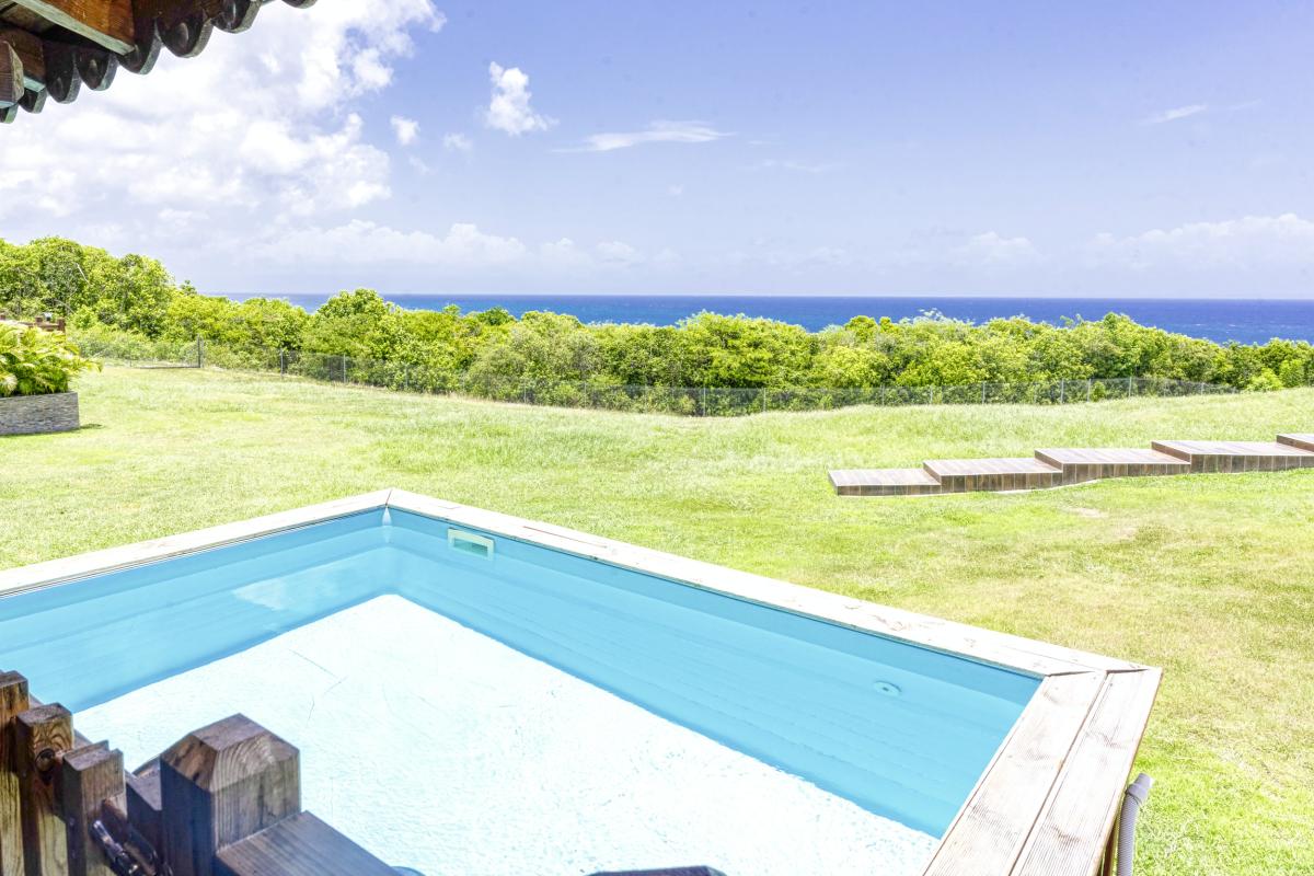 2.Location villa piscine Marie Galante Guadeloupe_Vue mer